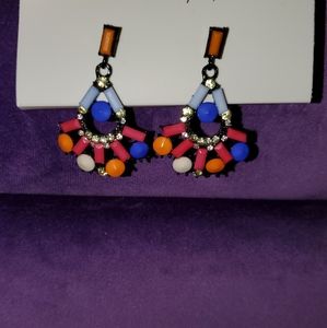 Colorful geometric earrings